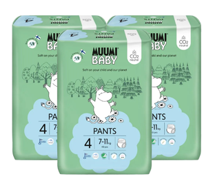 Muumi Baby Ecologische Luierbroekjes 4 Maxi Voordeelverpakking 3x40ST 