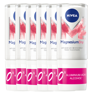 Nivea Magnesium Dry Care Roll-On Voordeelverpakking 6x50ML 