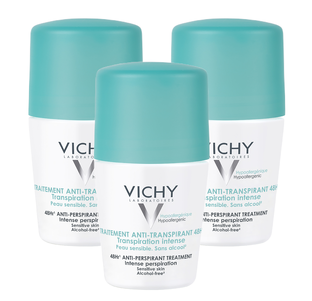 Vichy Deodorant Anti-Transpiratie Roller 48 uur - Multiverpakking 3x50ML 