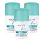 Vichy Anti-Transpiratie Anti-Witte en Gele Vlekken Roller 48 uur - Multiverpakking 3x50ML 