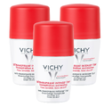 Vichy Deodorant Overmatige Transpiratie Roller 72h - Multiverpakking 3x50ML