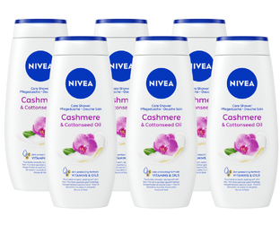 Nivea Cashmere & Cotton Seed Oil Care Shower Multiverpakking 6x250ML 