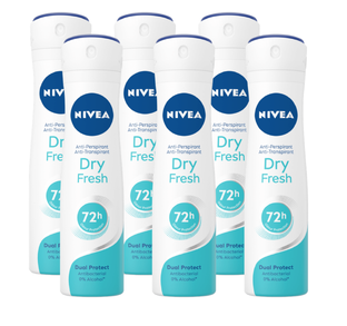 Nivea Dry Fresh Deodorant Spray Mulitverpakking 6x150ML 