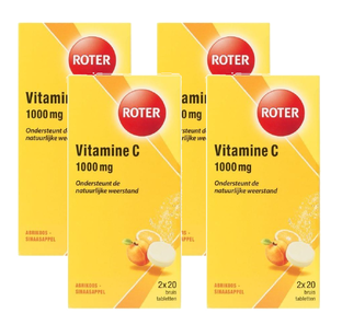 Roter Vitamine C 1000mg Bruistabletten Multiverpakking 4x40ST 