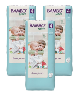 Bambo Nature Luiers Maat 4 L - Multiverpakking 3x48ST 