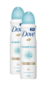 Dove Mineral Touch Deodorant Spray Duo 2x150ML 