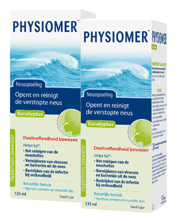 Physiomer Neusspoeling Eucalyptus - Duoverpakking 2x135ML 