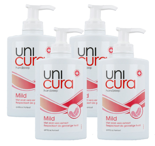 Unicura Handzeep Mild - Multiverpakking 4x250ML 