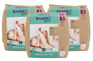 Bambo Nature Maat 3 Luiers M Multiverpakking 3x28ST 