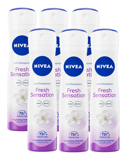 Nivea Fresh Sensation Anti-Transpirant Spray Voordeelverpakking 6x150ML 