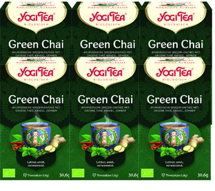 Yogi Tea Green Chai Voordeelverpakking 6x17ST 