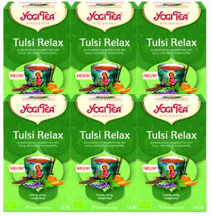 Yogi Tea Tulsi Relax Voordeelverpakking 6x17ST 