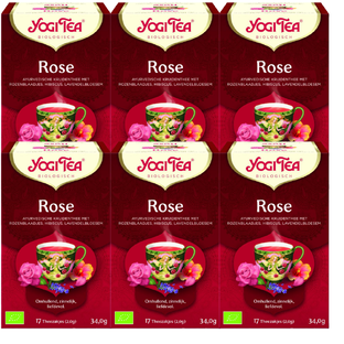 Yogi Tea Rose Voordeelverpakking 6x17ST 