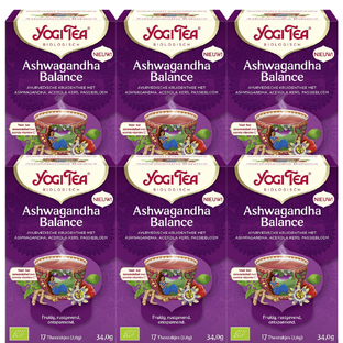 Yogi Tea Ashwagandha Balance Voordeelverpakking 6x17ST 