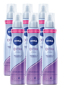 Nivea Extra Strong Styling Mousse Voordeelverpakking 6x150ML 