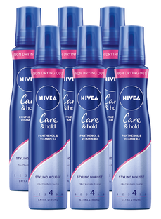 Nivea Care & Hold Styling Mousse Voordeelverpakking 6x150ML 