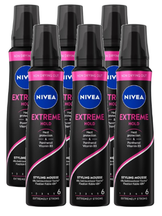 Nivea Extreme Hold Styling Mousse Voordeelverpakking 6x150ML 