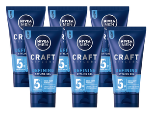 Nivea Men Craft Stylers Defining Styling Gel Voordeelverpakking 6x150ML 