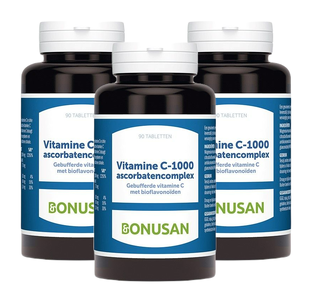 Bonusan Vitamine C-1000 Ascorbatencomplex Tabletten 3x90TB 