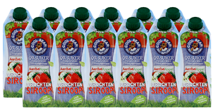 Cool Bear Vruchtensiroop Aardbei en Appel 12x750ML 