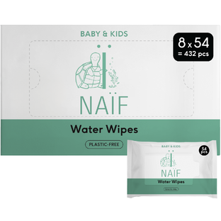 De Online Drogist Naif Baby & Kids Water Billendoekjes Voordeelverpakking 8x54ST aanbieding