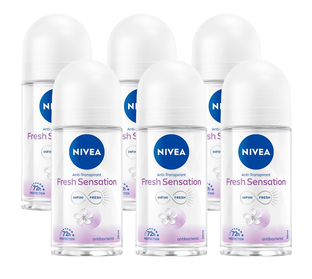 Nivea Fresh Sensation Antbacterial Deoroller Multiverpakking 6x50ML 