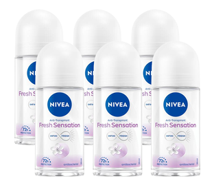 Nivea Fresh Sensation Antbacterial Deoroller Multiverpakking 6x50ML