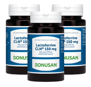 Bonusan Lactoferrine 150mg Capsules Multiverpakking 3x60CP