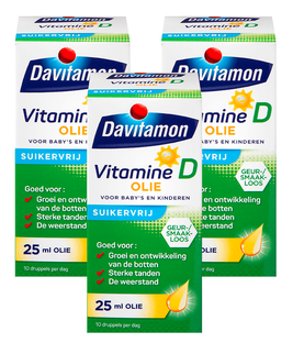 Davitamon Vitamine D Olie Multiverpakking 3x25ML 