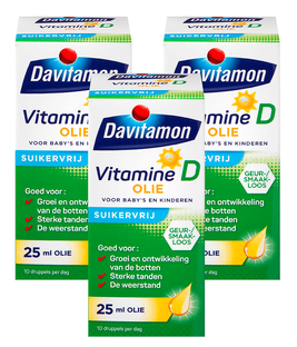Davitamon Vitamine D Olie Multiverpakking 3x25ML