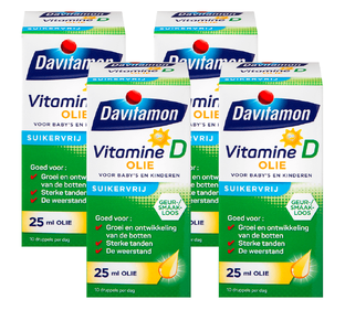 Davitamon Vitamine D Olie Multiverpakking 4x25ML