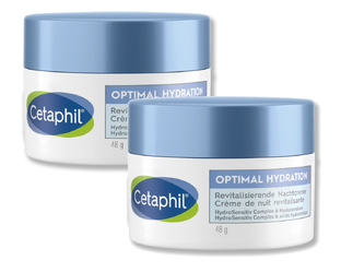 Cetaphil Optimal Hydration Revitaliserende Nachtcrème﻿ Duoverpakking 2x48GR 