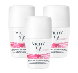 Vichy Deo Roller Beauty Anti-Transpirant 48h Multiverpakking 3x50ML 