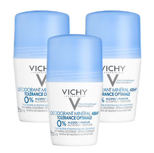 Vichy Deodorant Mineraal Roller 48u Multiverpakking 3x50ML