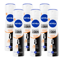 Nivea Black & White Invisible Ultimate Impact Deodorant Spray Multiverpakking 6x150ML