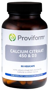 Proviform Calcium Citraat 450 & D3 Capsules 90VCP 