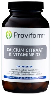 Proviform Calcium Citraat & Vitamine D3 Tabletten 120TB 