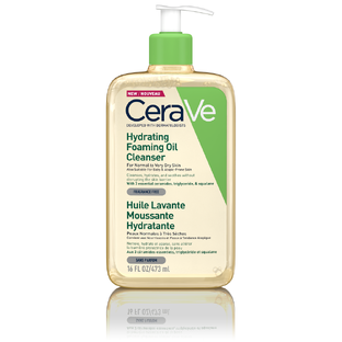 CeraVe Hydrating Foaming Oil Cleanser - voor normale tot (zeer) droge huid - voor gezicht en lichaam 473ML 