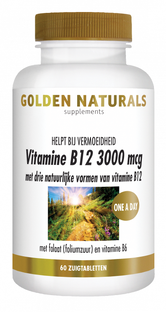 Golden Naturals B12 3000mcg Zuigtabletten 60ZTB 