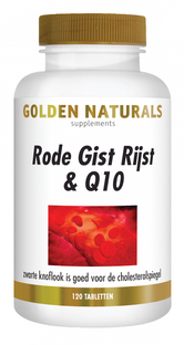 Golden Naturals Rode Gist & Q10 Tabletten 120VTB 