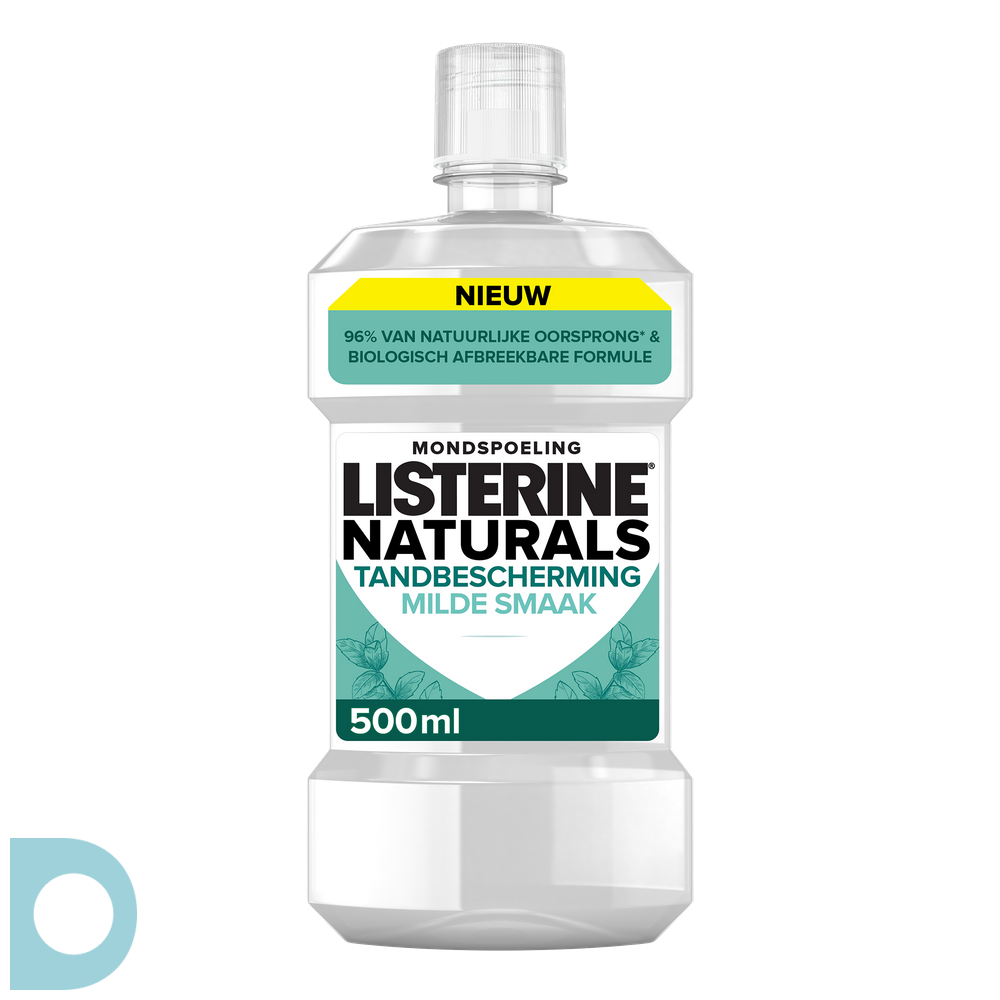 rijstwijn Ik heb het erkend steeg Listerine Naturals Mild Mint Mondspoeling 500ML | De Online Drogist