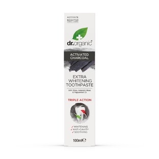 Dr Organic Activated Charcoal Extra Whitening Toothpaste 100ML 