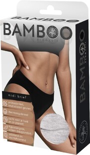 Naproz Bamboo Midi Brief Grijs M 1ST 