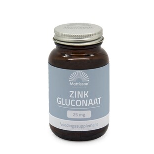 Mattisson HealthStyle Zink Gluconaat 25mg 60TB 