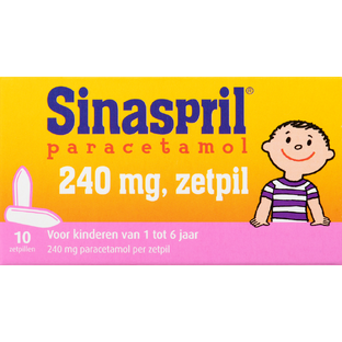 Sinaspril Paracetamol 240mg Zetpillen 10ST 