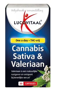 Lucovitaal Cannabis Sativa & Valeriaan 30CP 