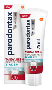 Parodontax Whitening Tandvlees + Gevoeligheid & Adem Tandpasta 75ML 