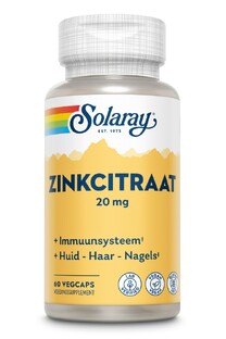 Solaray Zinkcitraat Capsules 50mg 60CP 