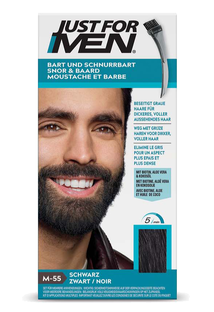 Just For Men Snor & Baard  Haarkleuring - M55 Zwart 1ST 