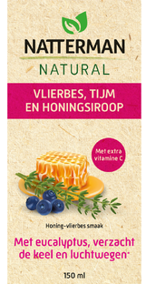 Natterman Natural Vlierbes Tijm En Honingsiroop 150ML 